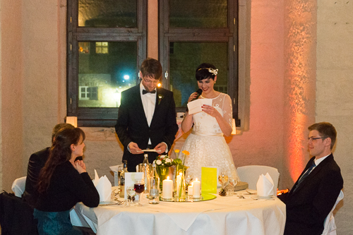 begrüssung auf der hochzeit